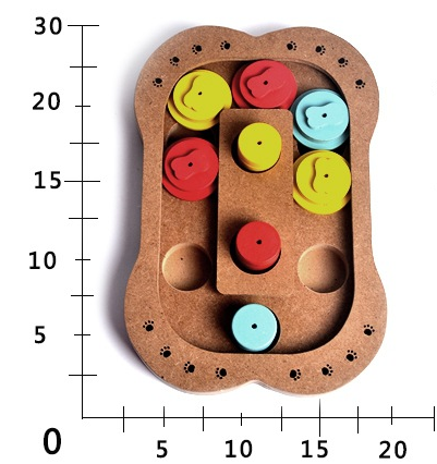 Wooden play feeding multi-functional pet toys