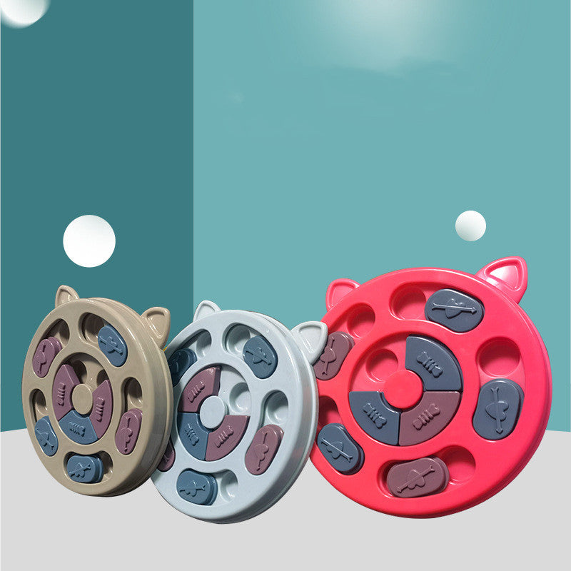 Dog Relief Feeding Plate and Interactive Toy